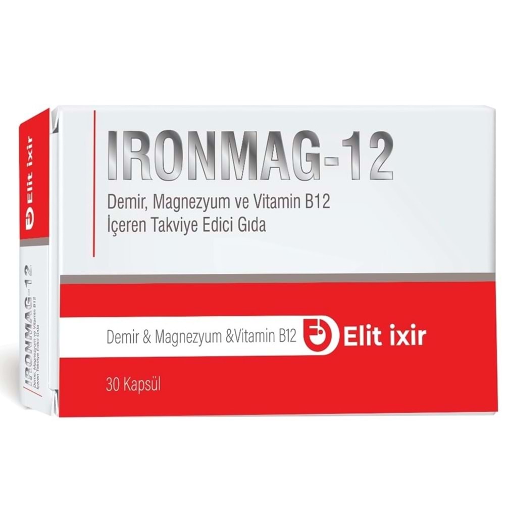 IRONMAG 30 KAPSÜL - 12 (DEMİR MAGNEZYUM)