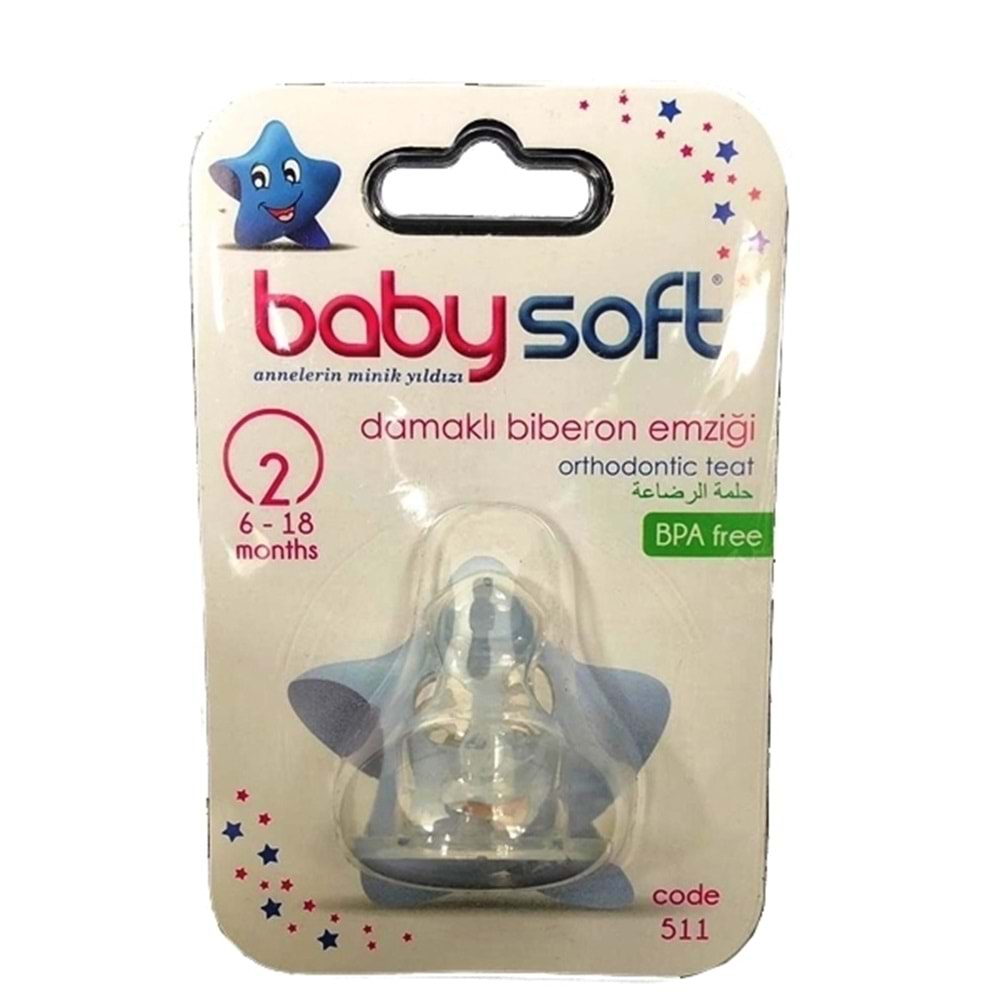 BABYSOFT BIBERON EMZIGI DAMAKLI NO:2(511)