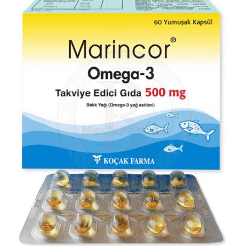 MARİNCOR 500 MG 60 CAPS.