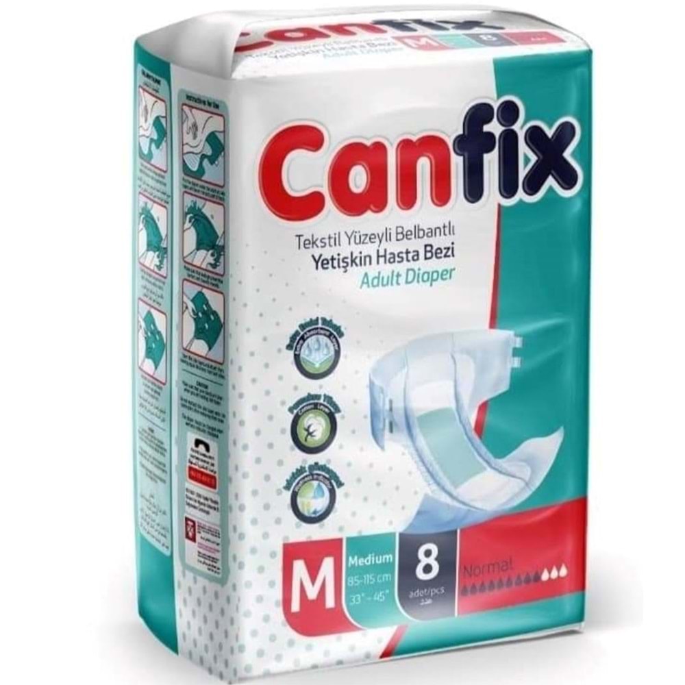 CANFİX HASTA BEZİ LARGE 7 Lİ BÜYÜK BOY BEL BANTLI