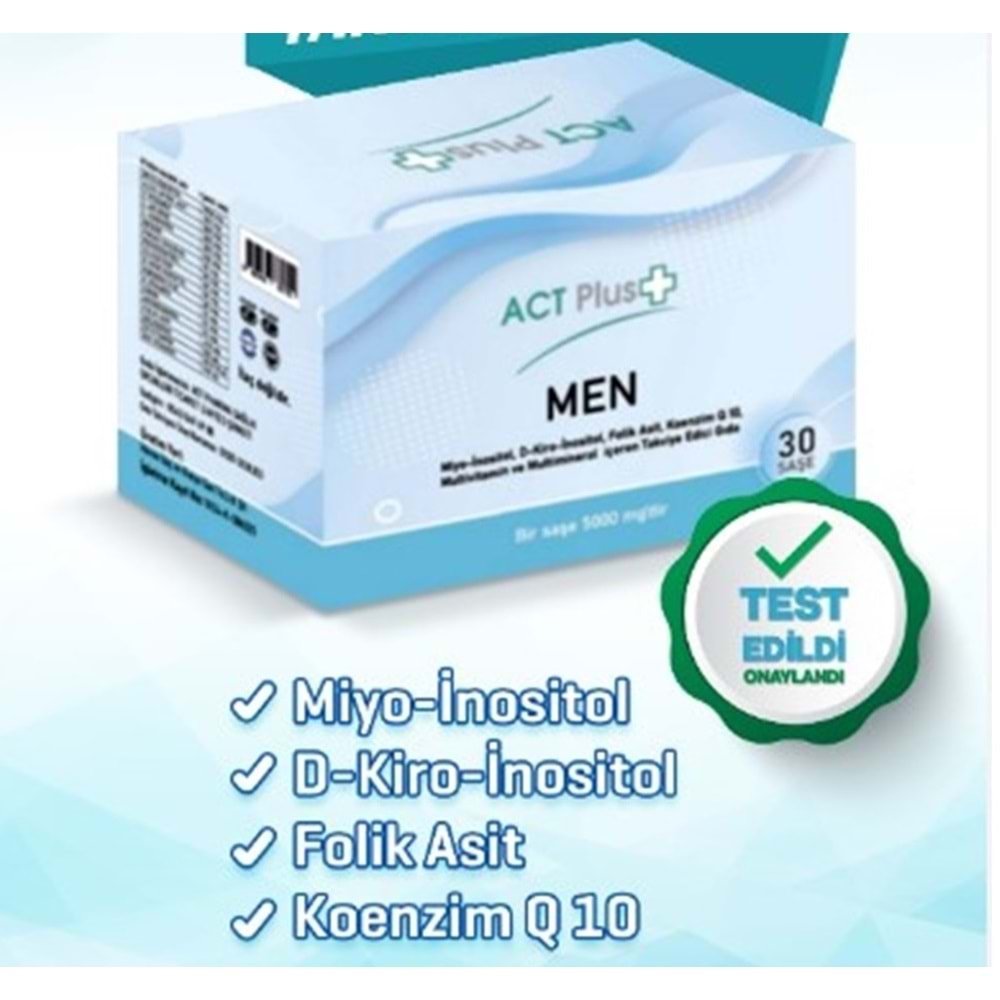ACT PLUS MEN 30 SAŞE TAKVİYE EDİCİ GIDA