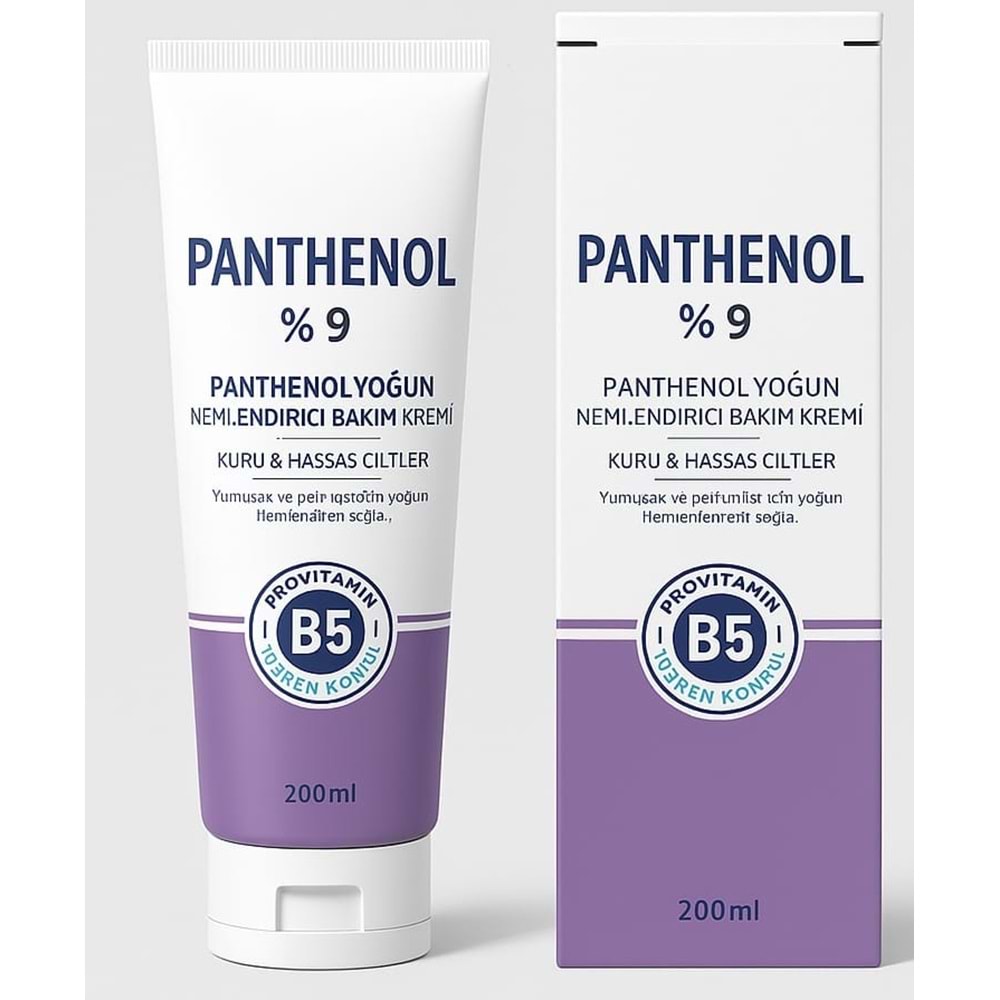PANTENOL % 9 NEMLENDİRİCİ BAKIM KREMİ 200 ML