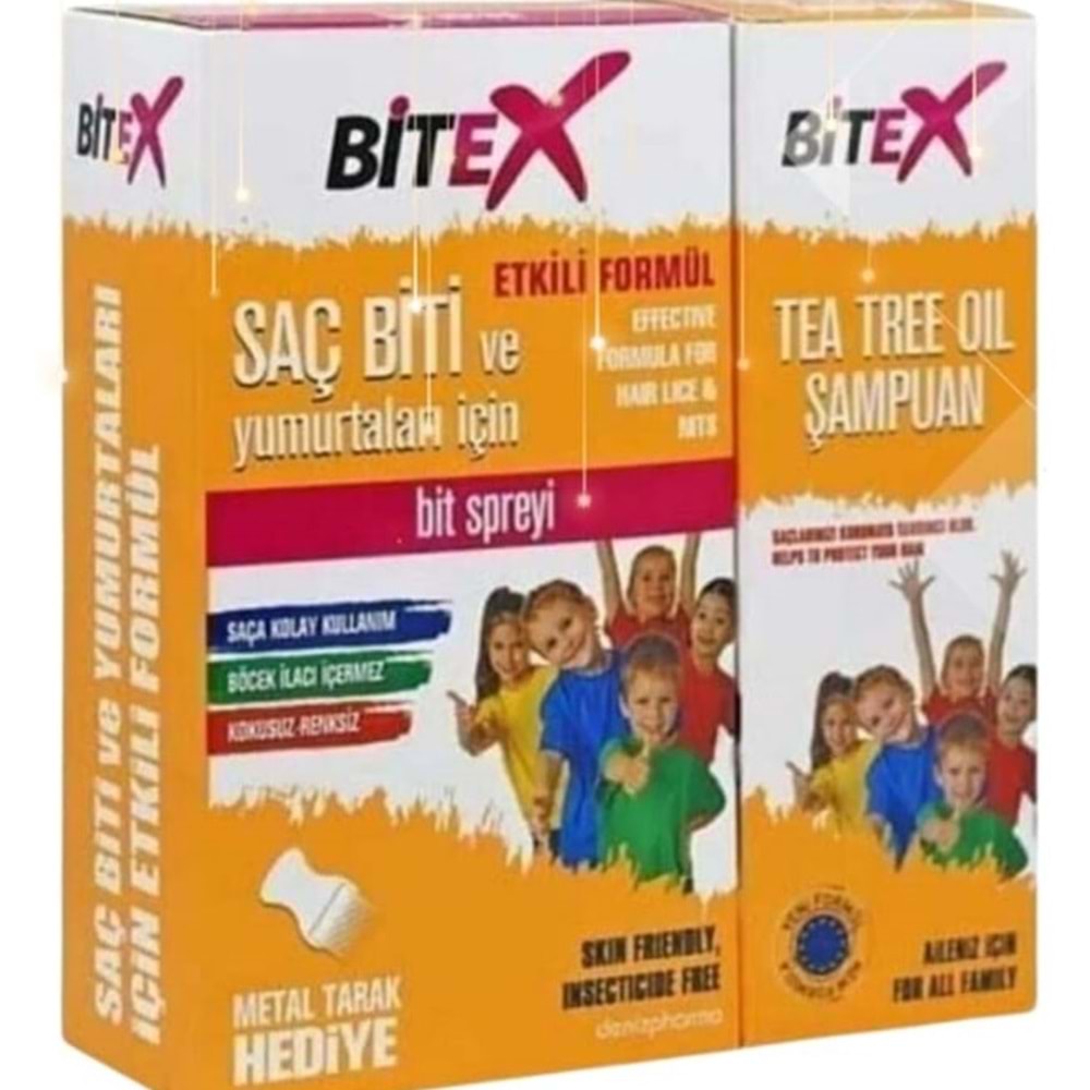 BİTEX BİT SPREYİ 100 ML & 150 ML BİT ŞAMPUANI HEDİYELİ ÇELİK TARAK HEDİYELİ