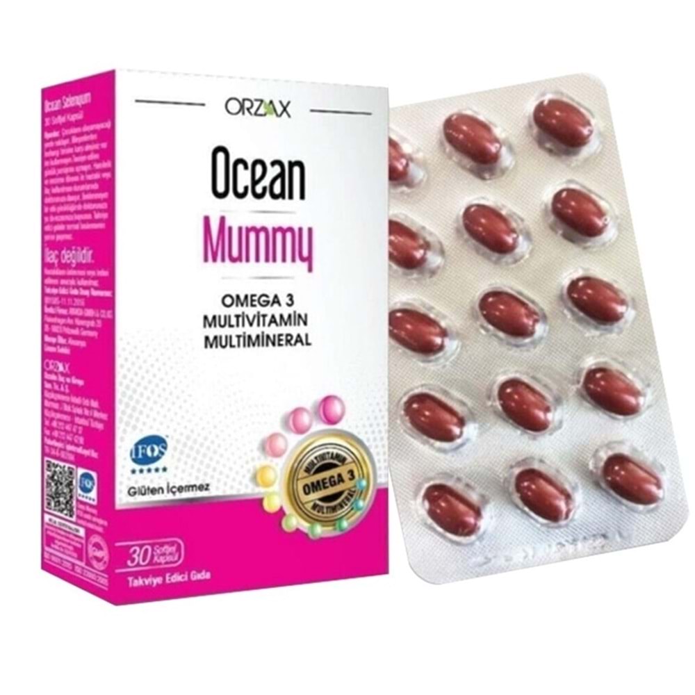 OCEAN MUMMY OMEGA 3 MULTİVİTAMİN 30 KAPSÜL