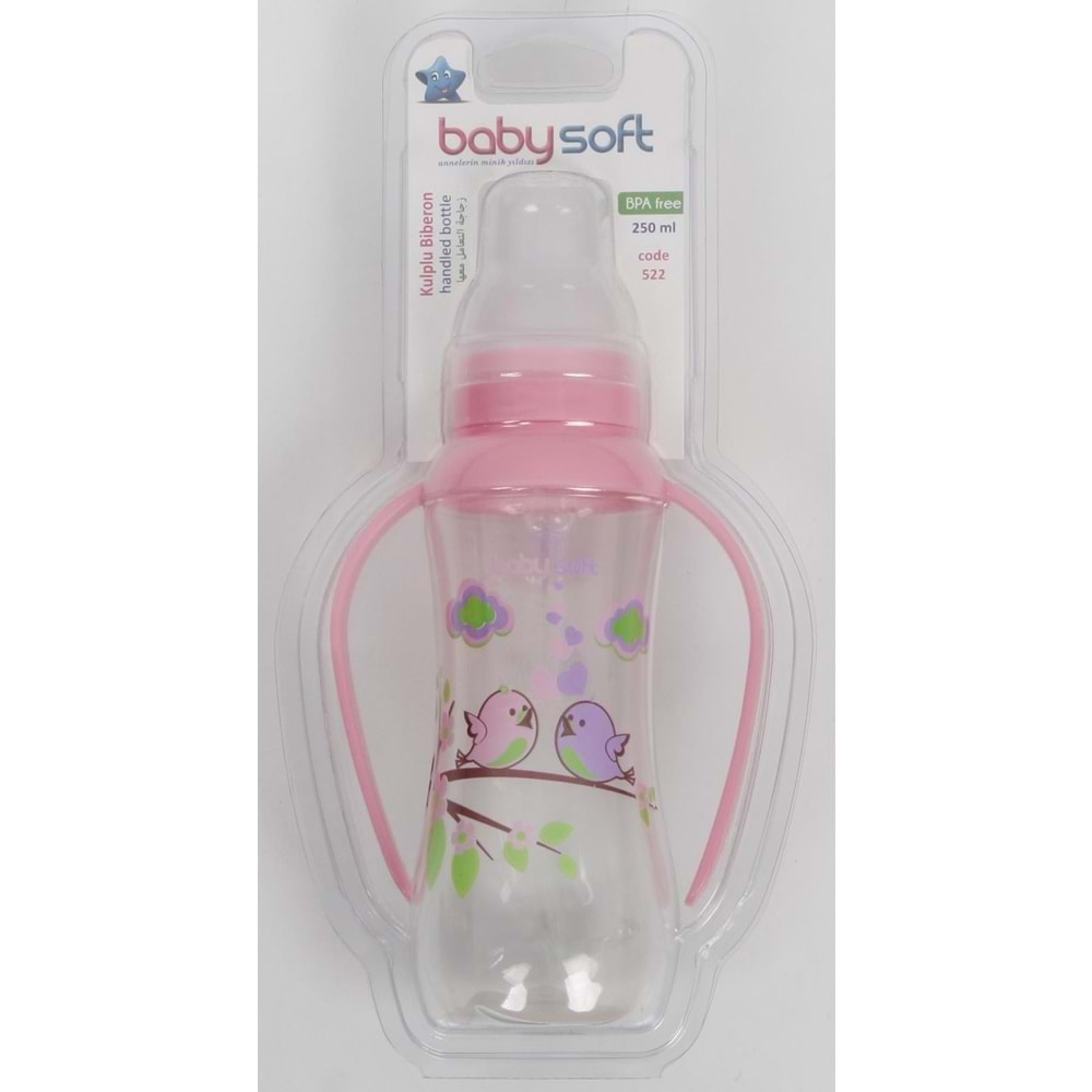 BABYSOFT PLS KULPLU BIBERON 125 ML KLASIK 523