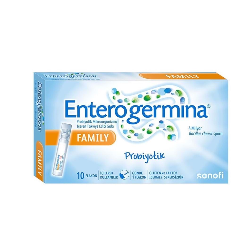 ENTEROGERMİNA FAMILY PROBİYOTİK 5 ML 10 FLAKON