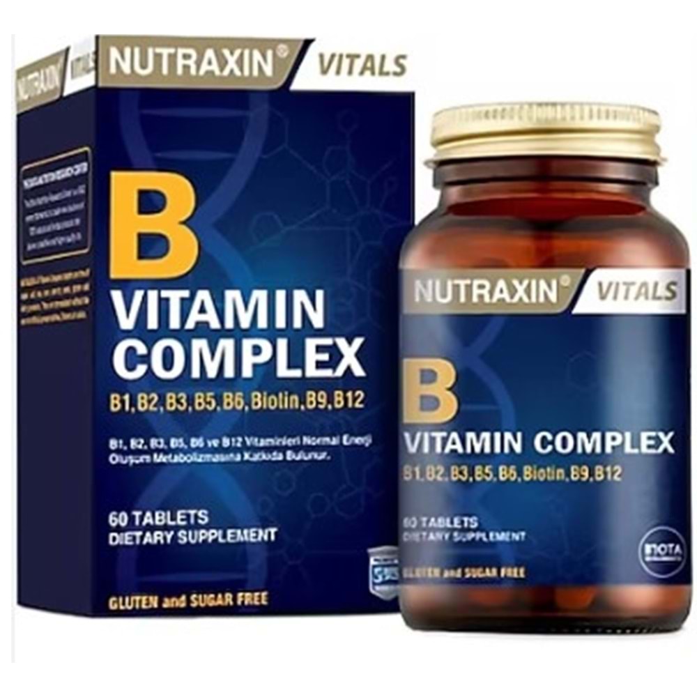 NUTRAXİN B COMPLEX VİTAMİN 60 KAPSÜL