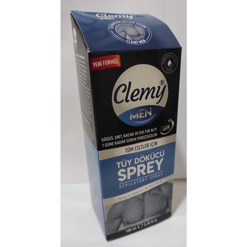 CLEMY TÜY DÖKÜCÜ SPREY MEN 100 ML TÜM CİLTLER İÇİN ( ERKEK )