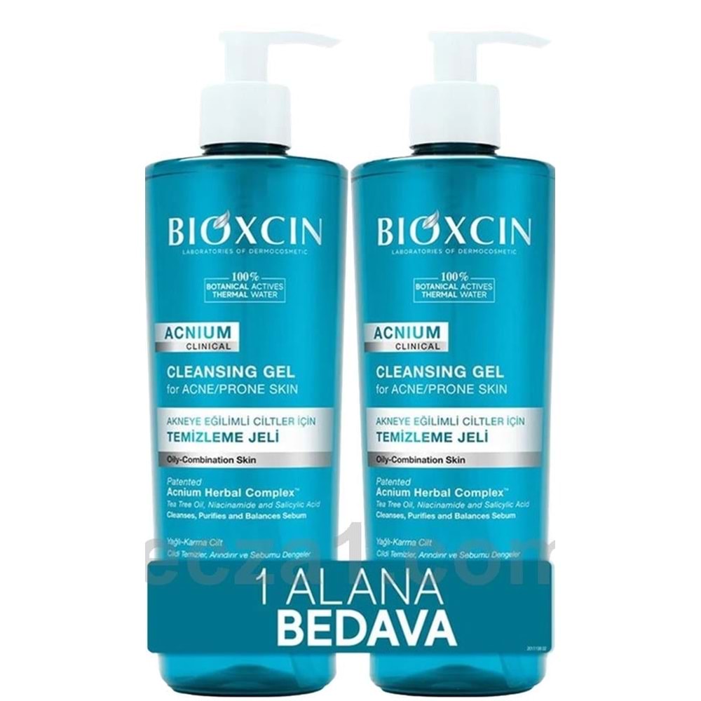 BİOXCIN ACNİUM SEBİUM YÜZ YIKAMA JELİ 500 ML 500 ML 1+1 HEDİYELİ