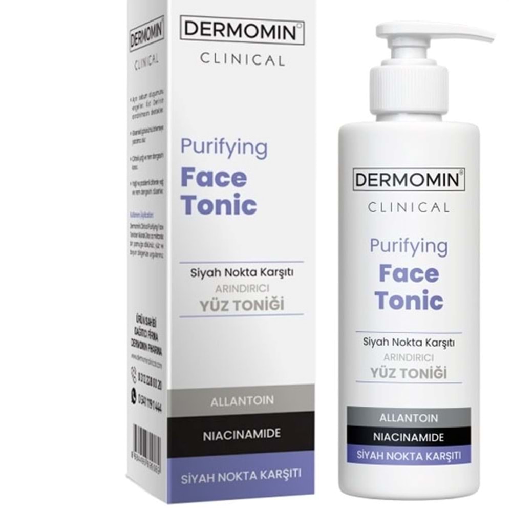 DERMOMİN ARINDIRICI YÜZ TONİĞİ 200 ML ( SİYAH NOKTA KARŞITI )