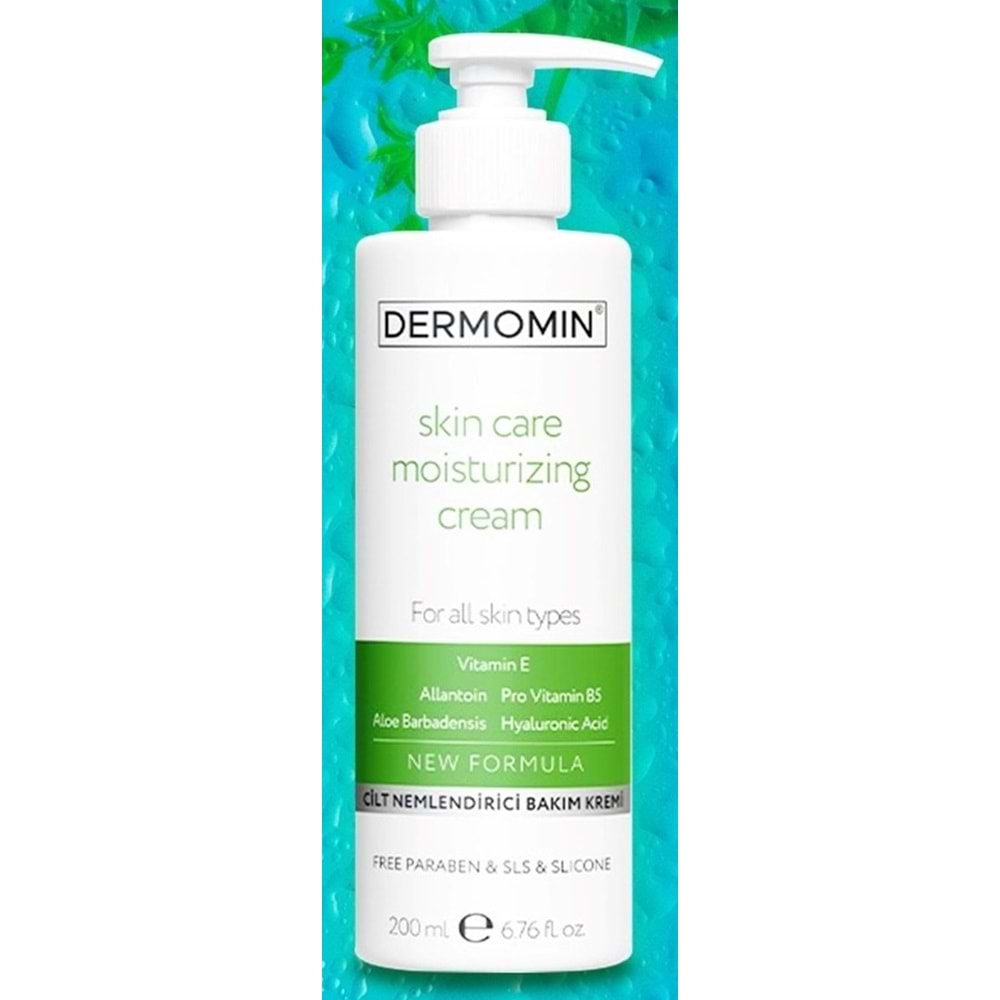 DERMOMİN NEMLENDİRİCİ CİLT BAKIM KREMİ 200 ML ( VİTAMİN E & ALLANTOİN )