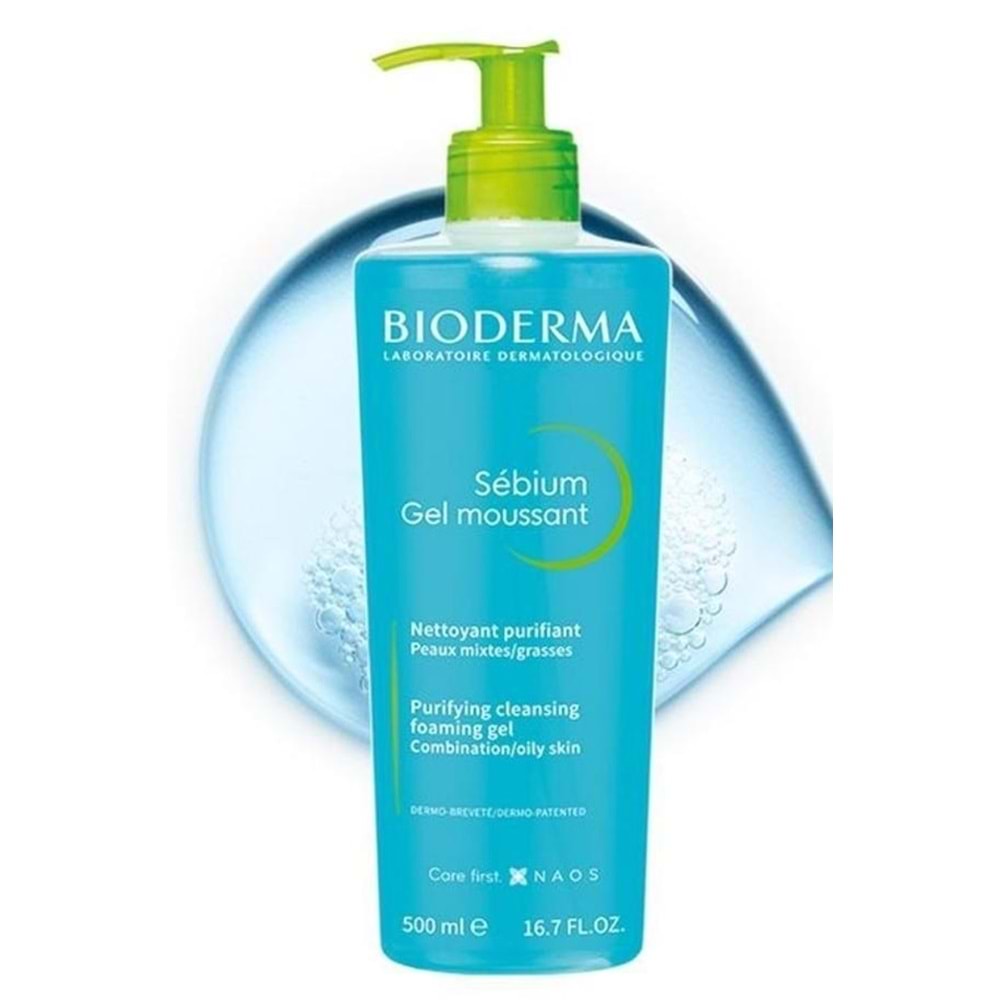 BİODERMA SEBİUM FOAMİNG GEL MOUSSANT 500 ML ( MAVİ )