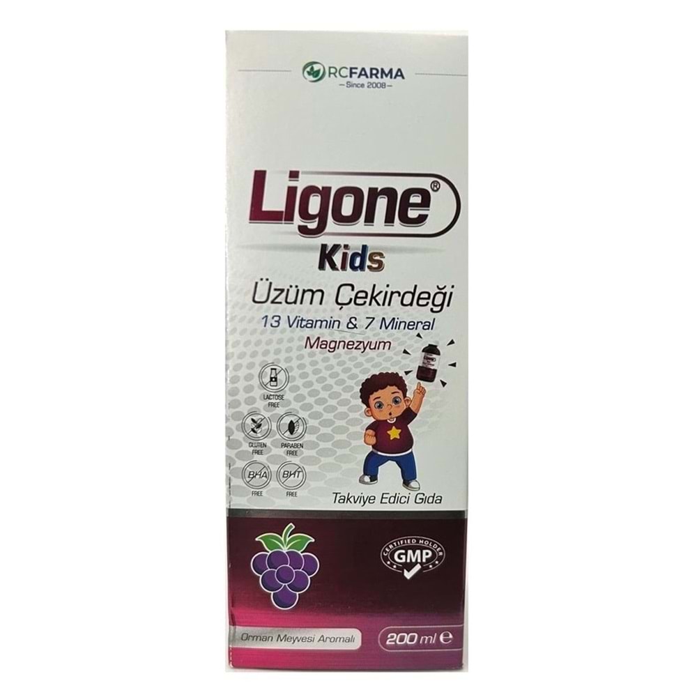 LİGONE KİDS ÜZÜM ÇEKİRDEĞİ ŞURUP 200 ML