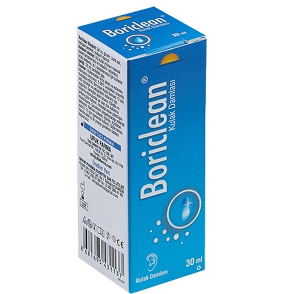 BORİCLEAN KULAK DAMLASI 30 ML