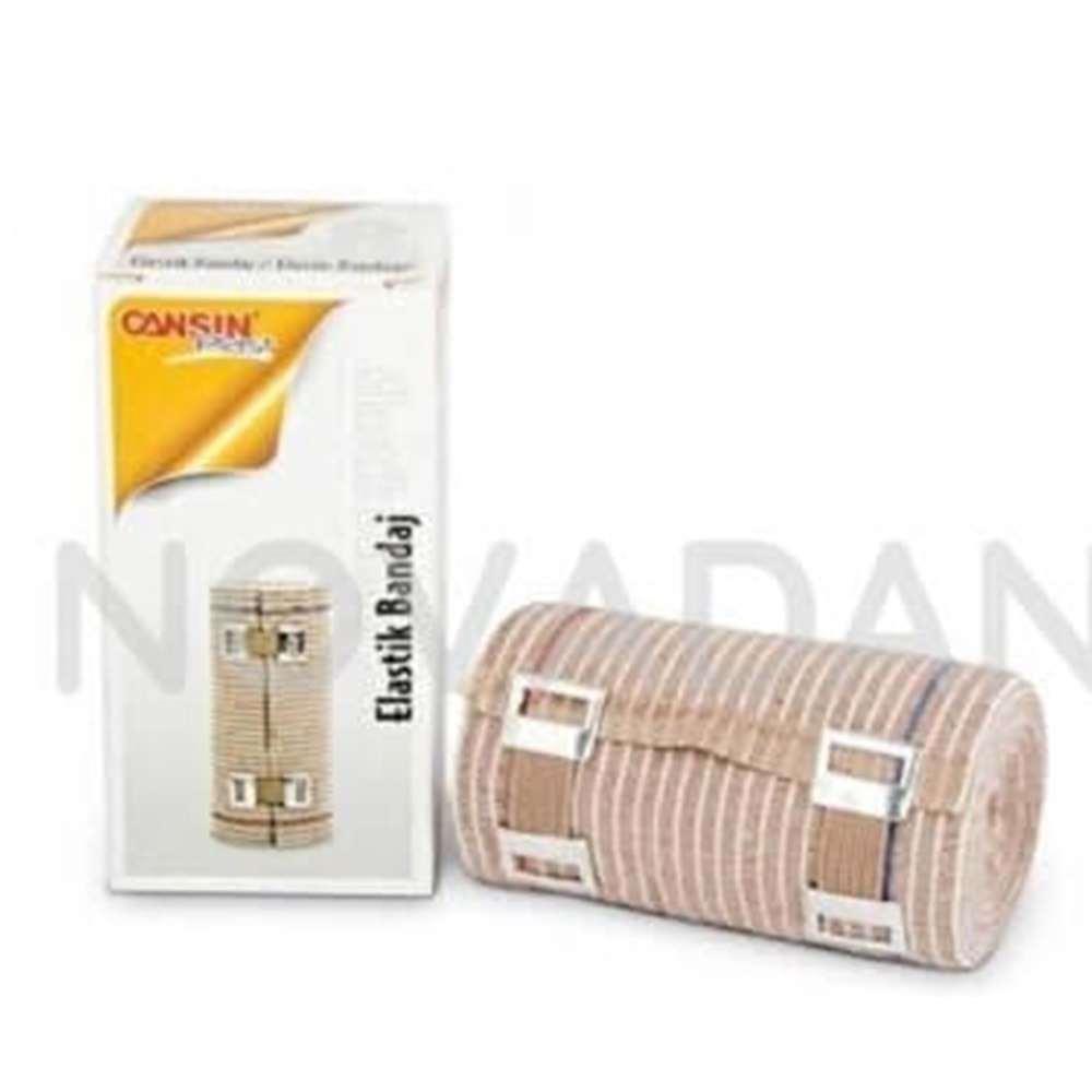 CANSIN PLAST ELASTİK BANDAJ 15 CM ( TEN RENGİ )