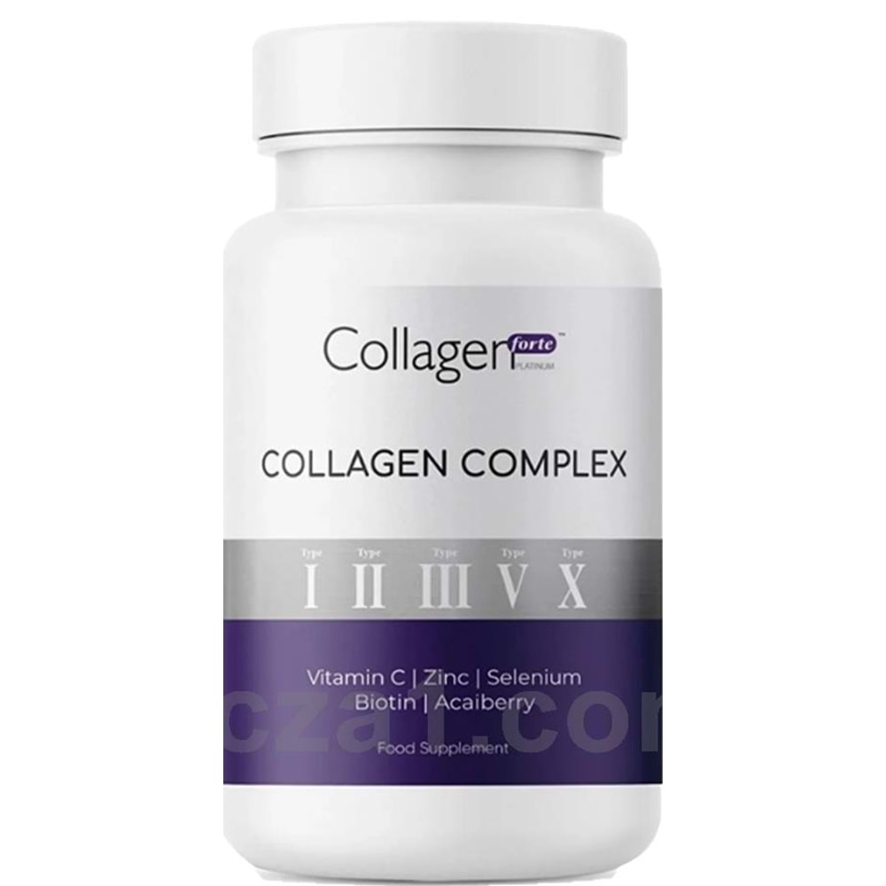 Collagen Forte Collagen Complex Tip 1,2,3,5 ve Tip 10 Kolajen Biotin Çinko 90 Tablet