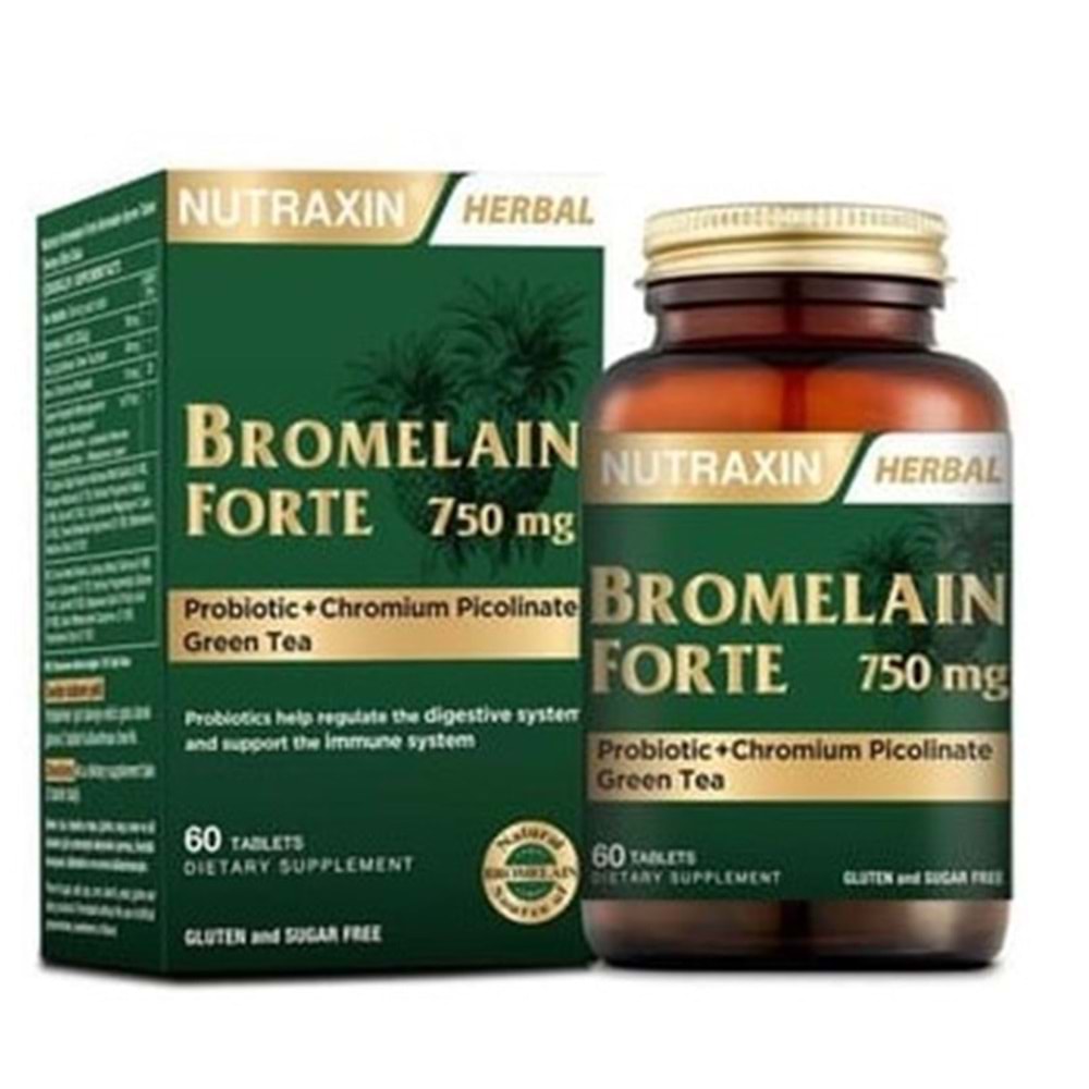 NUTRAXİN BROMELAİN FORTE 60 TABLET