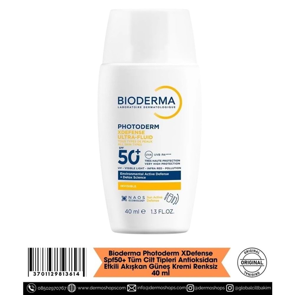 BİODERMA PHOTODERM X DEFENSE SPF 50+ 40 ML GÜNEŞ KREMİ ( ANTİOKSİDAN ETKİLİ )