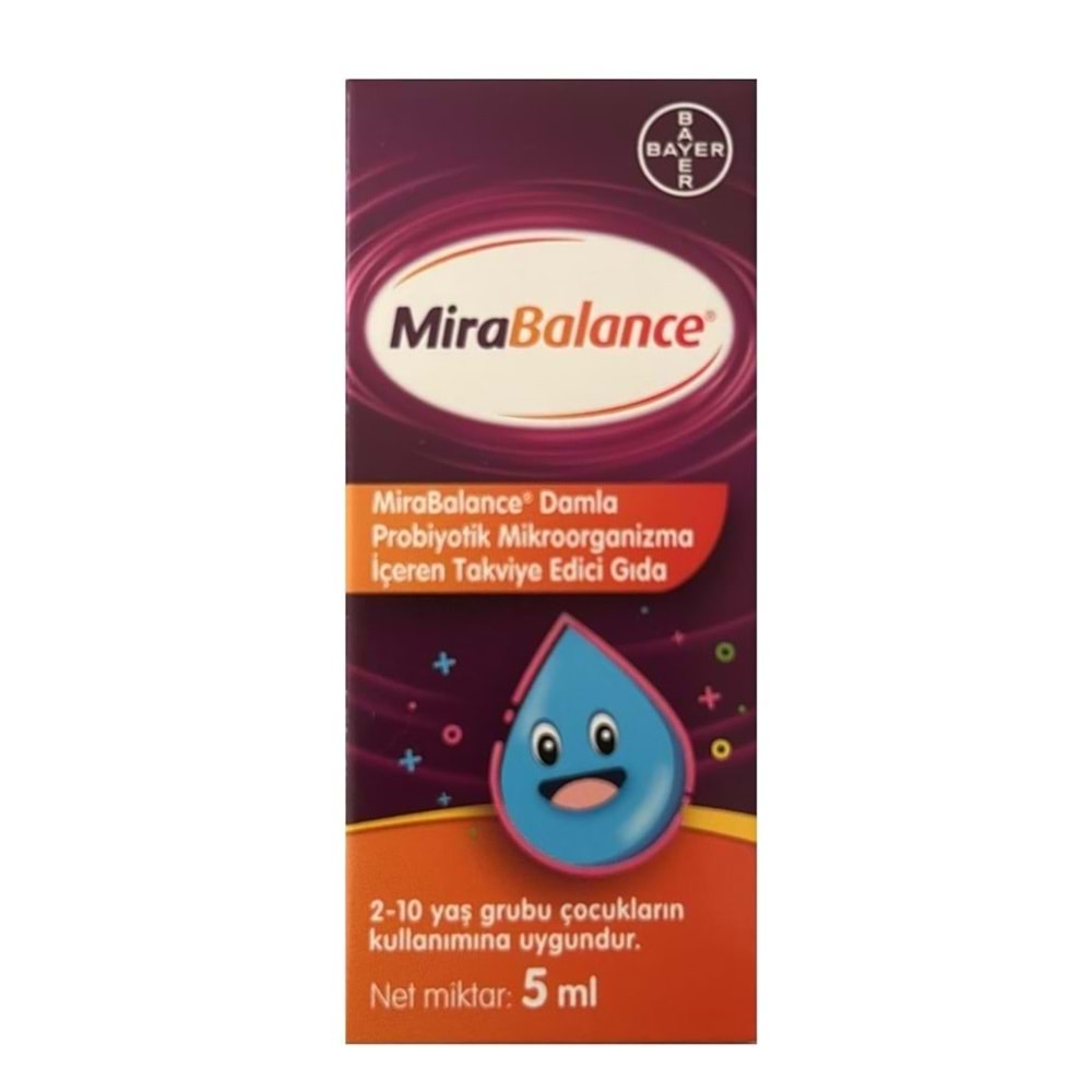 MİRABALANCE BABY 2-10 YAŞ ARASI PROBİYOTİK DAMLA 5 ML