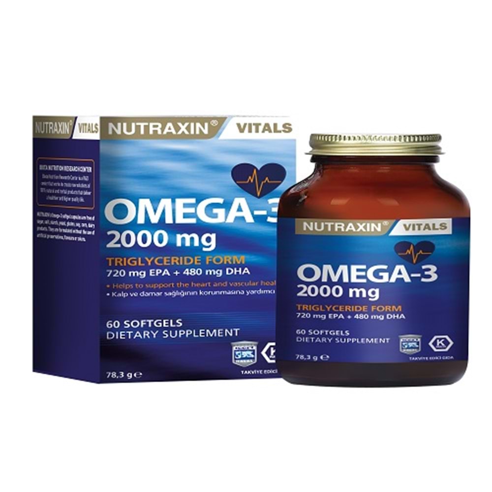 NUTRAXİN OMEGA-3 2000 MG 60 KP