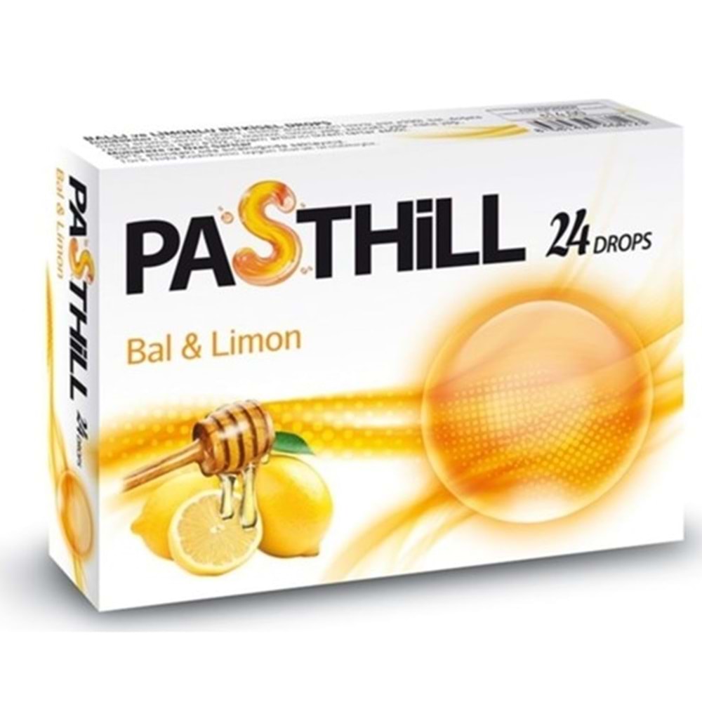 PASTHİLL BAL-LİMON 24 LÜ PASTİL