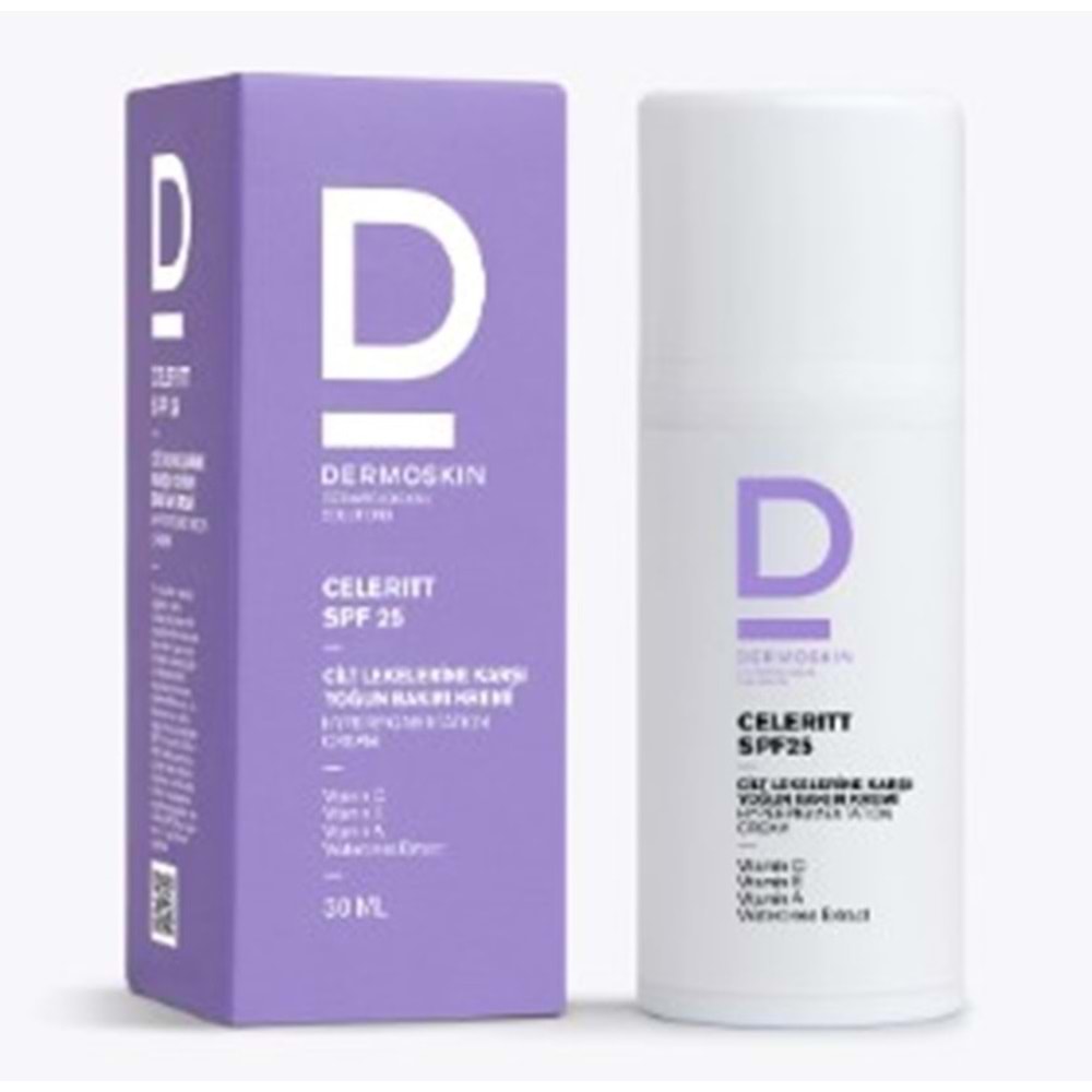 DERMOSKİN CELERİTT SPF 25 (cilt lekelerine karşı yoğ.bak.kremi ) 30 ML