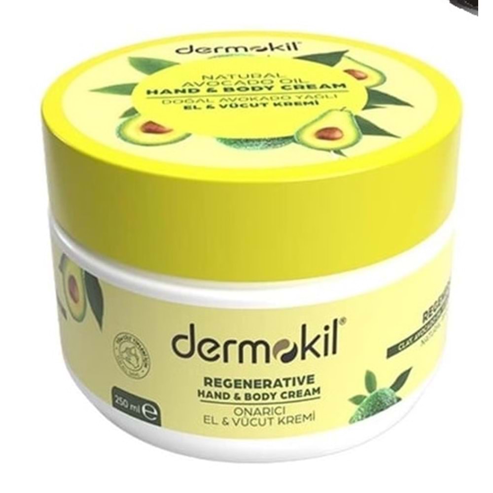 DERMOKİL EL VE VÜCUT KREMİ 250 ML ( AVAKADO ÖZLÜ )