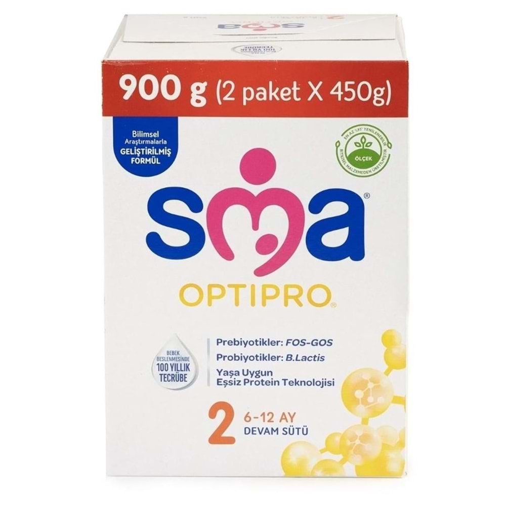 SMA OPTİPRO PROBİYOTİK MAMA BEBEK SÜTÜ 900 GR NO : 2