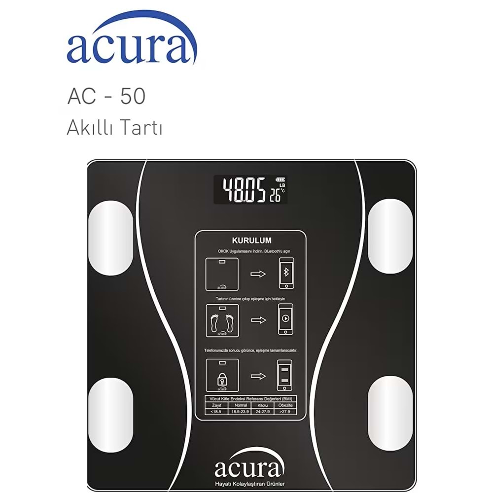 ACURA AKIILI BASKÜL TARTI