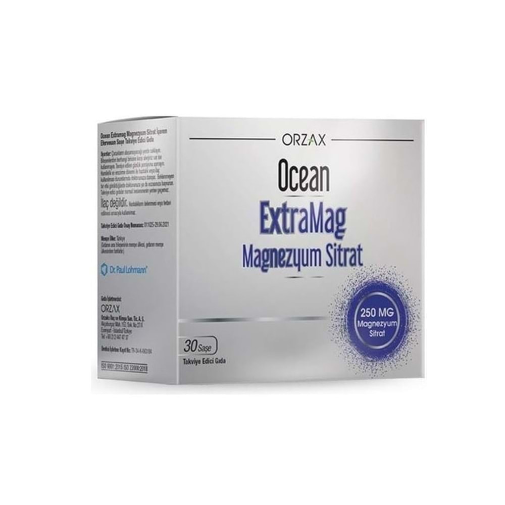 OCEAN EXTRAMAG MAGNEZYUM SİTRAT+P5P 30 SAŞE