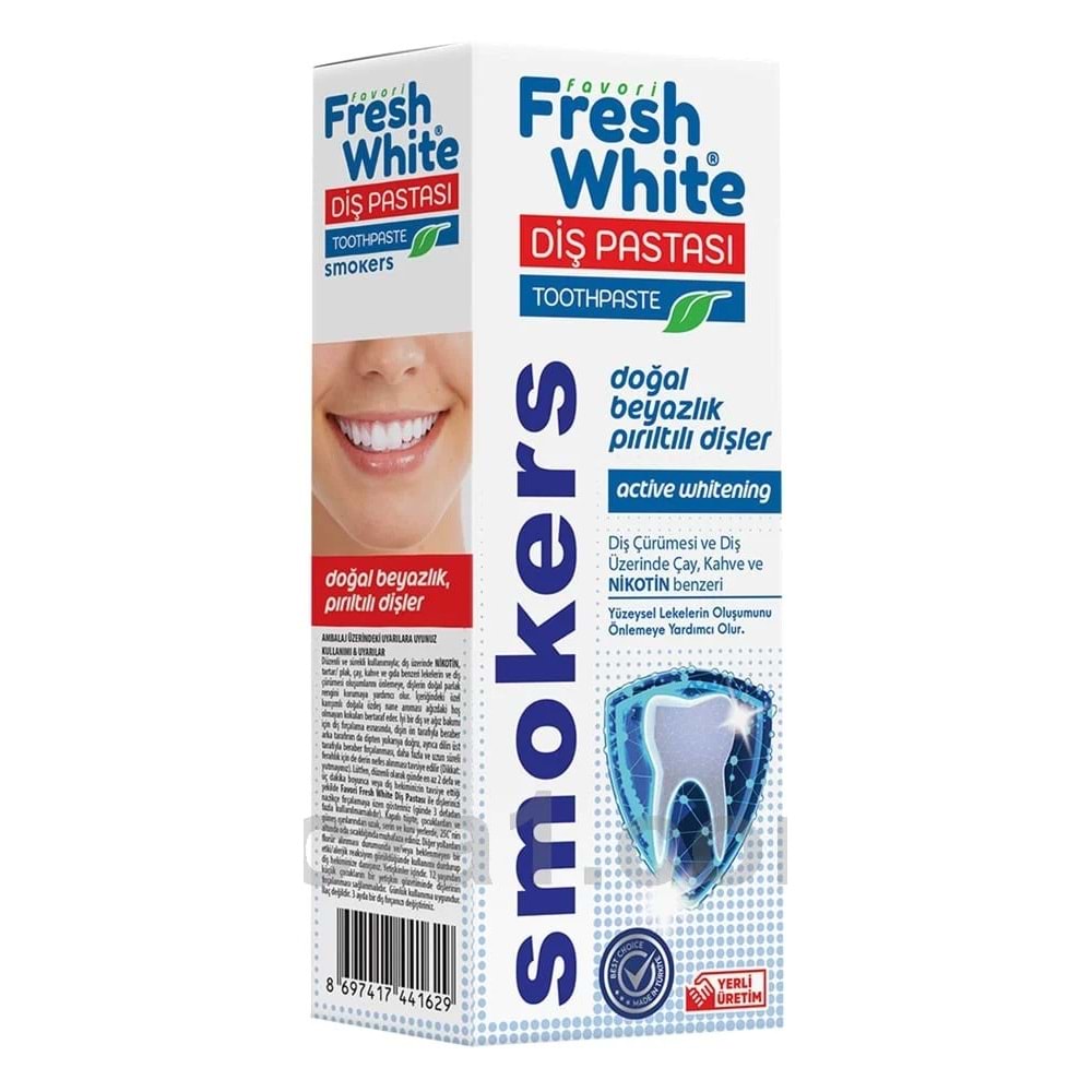 FRESHWHİTE DİŞ PASTASI SMOKERS 90 GR
