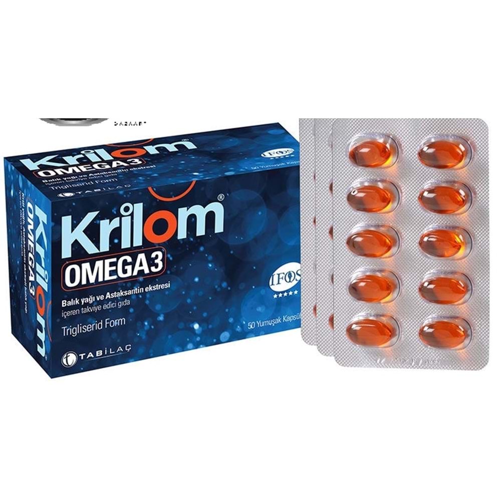 KRİLOM OMEGA 3 50 YUMUŞAK KAPSÜL