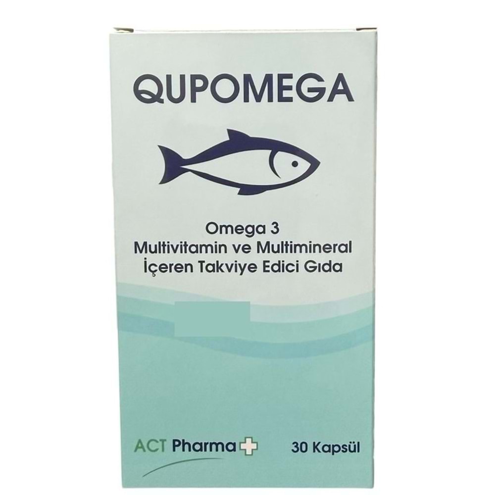 ACT PLUS QUPOMEGA OMEGA 3 MULTİVİTAMİN 30 KAPSÜL