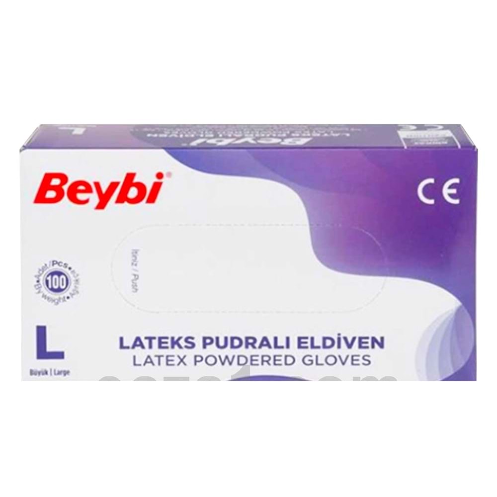 BEYBİ LATEKS MUAYENE ELDİVENİ PUDRALI ( LARGE )