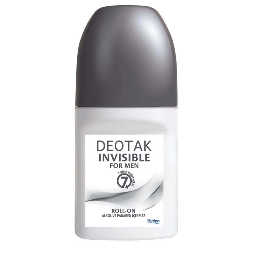 DEOTAK INVISIBLE ROLL-ON FOR MEN 35 ML ( ERKEK ) ( TERLEME KARŞITI )