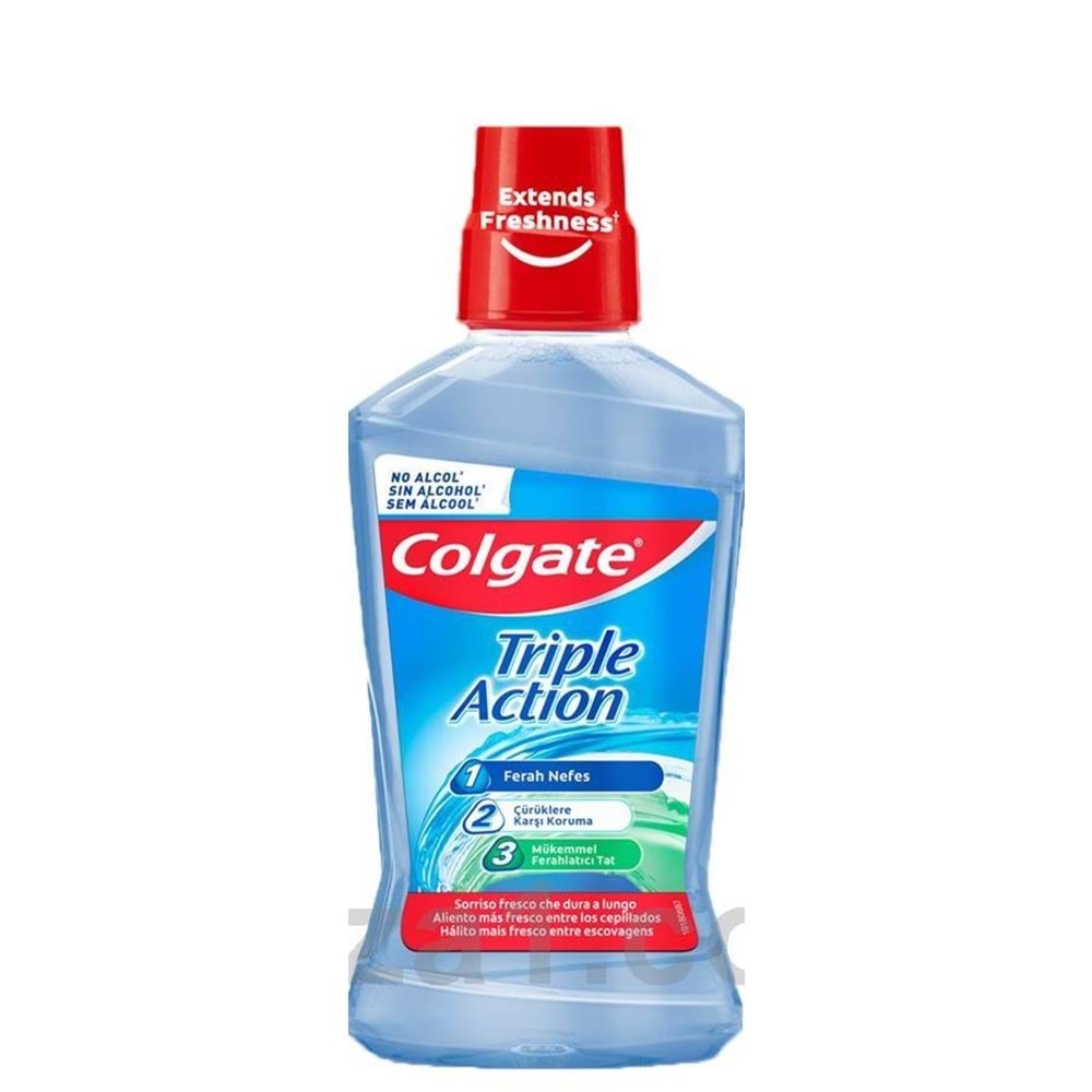 COLGATE AĞIZ BAKIM SUYU ÜÇLÜ ETKİ 500 ML