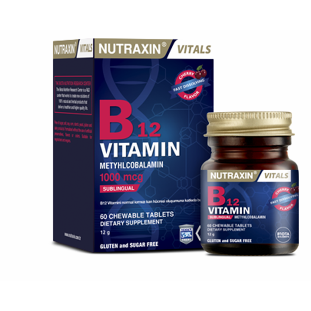 NUTRAXIN VİTAMİN B12 DİL ALTI 60 TABLET