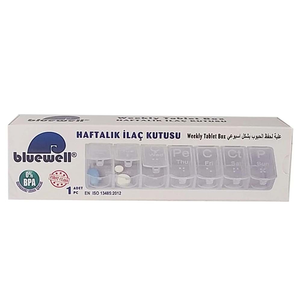 BLUWELL HAFTALIK İLAÇ SAKLAMA KUTUSU