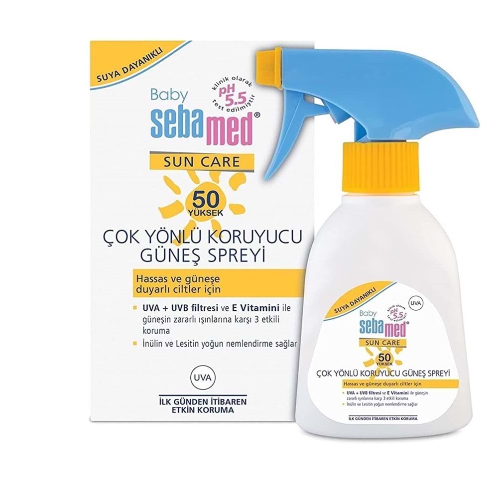SEBAMED BABY SPF 50+ ÇOK YÖNLÜ GÜNEŞ KORUYUCU SPREY 200 ML ( ÇOCUK )