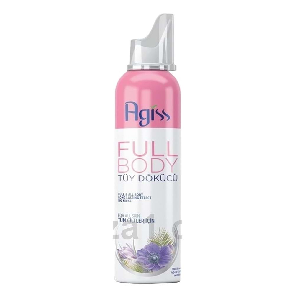AGİSS FULL BODY TÜY DÜKÜCÜ KÖPÜK SPREY 155 ML