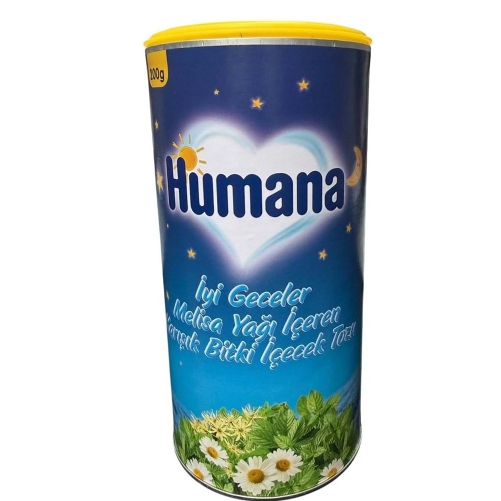 HUMANA KİMYONLU İYİ GECELER MELİSA YAĞI İÇEREN BİTKİ ÇAYI 200 GR