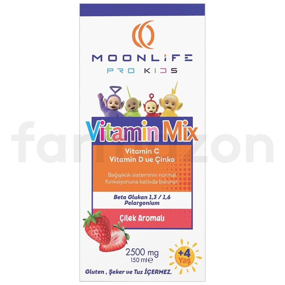 MOONLİFE KIDS VIT.C VIT D VE CINKO ICEREN SRP 150(İŞTAH AÇICI)