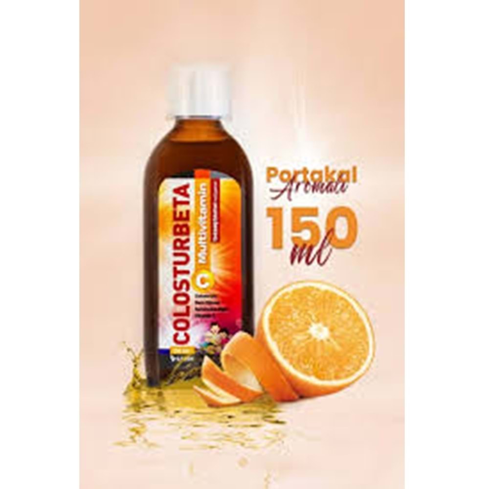 COLOSTURBETA MULTİVİTAMİN C ŞURUP 150 ML