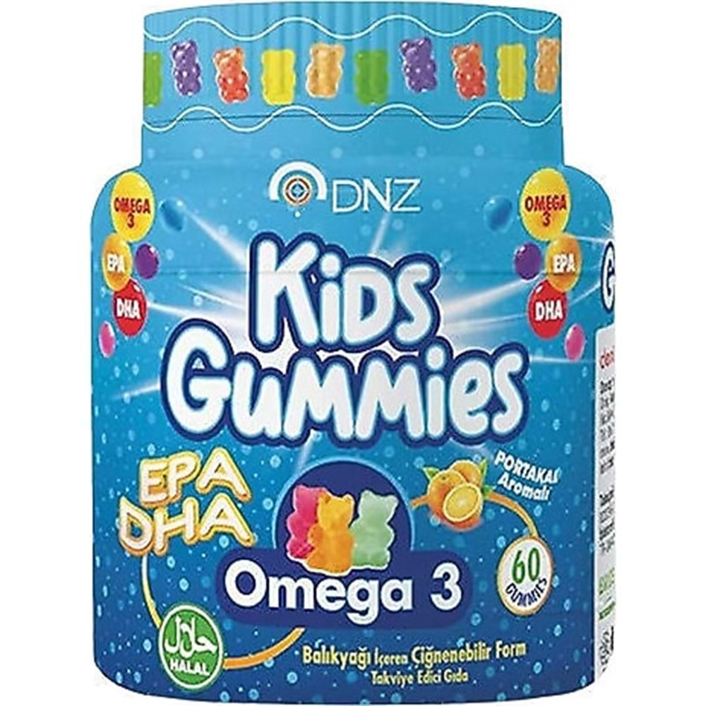 DNZ KİDS OMEGA-3 60 GUMMİES
