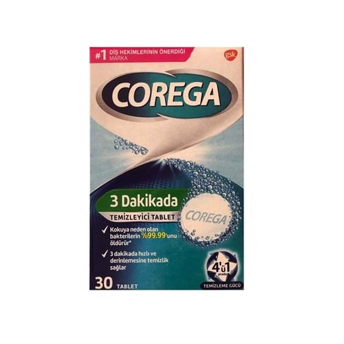 COREGA PROTEZ TEMİZLEYİCİ 30 TABLET