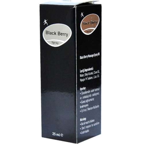 BLACK BERRY GECİKTİRİCİ SPREY 25 ML