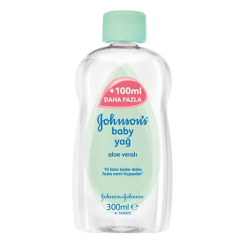 JOHNSON BEBE YAĞI 300 ML ALOEVERA
