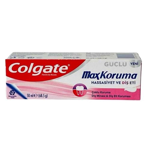 COLGATE DİŞ MACUNU MAX KORUMA HASASİYET VE DİŞ ETİ 50 ML