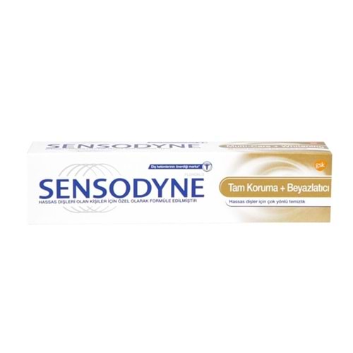 SENSODYNE DİŞ MACUNU TAM KORUMA + BEYAZLATICI 50 ML