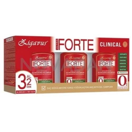 ZİGAVUS FORTE ŞAMPUAN 3 AL 2 ÖDE ( YAĞLI SAÇLAR İÇİN )
